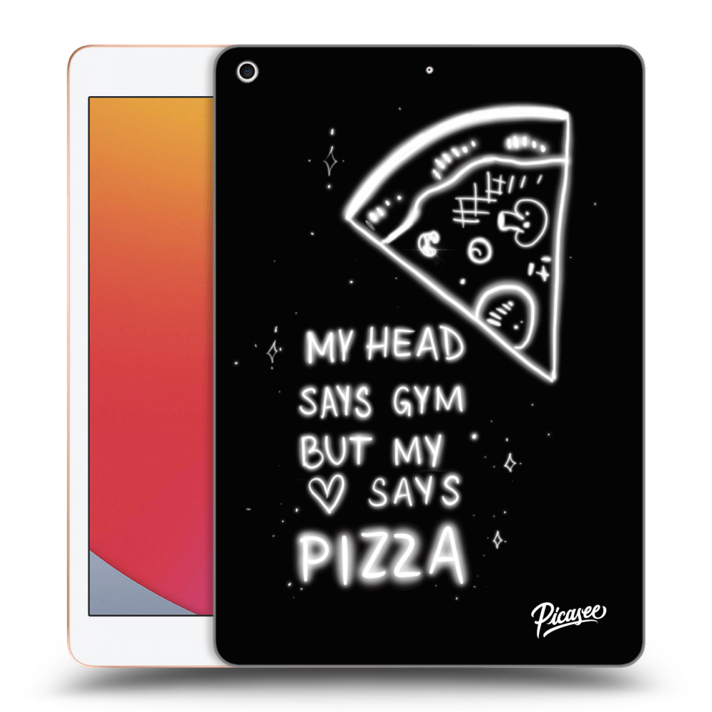 Picasee silikonski prozorni ovitek za Apple iPad 10.2" 2020 (8. gen) - Pizza
