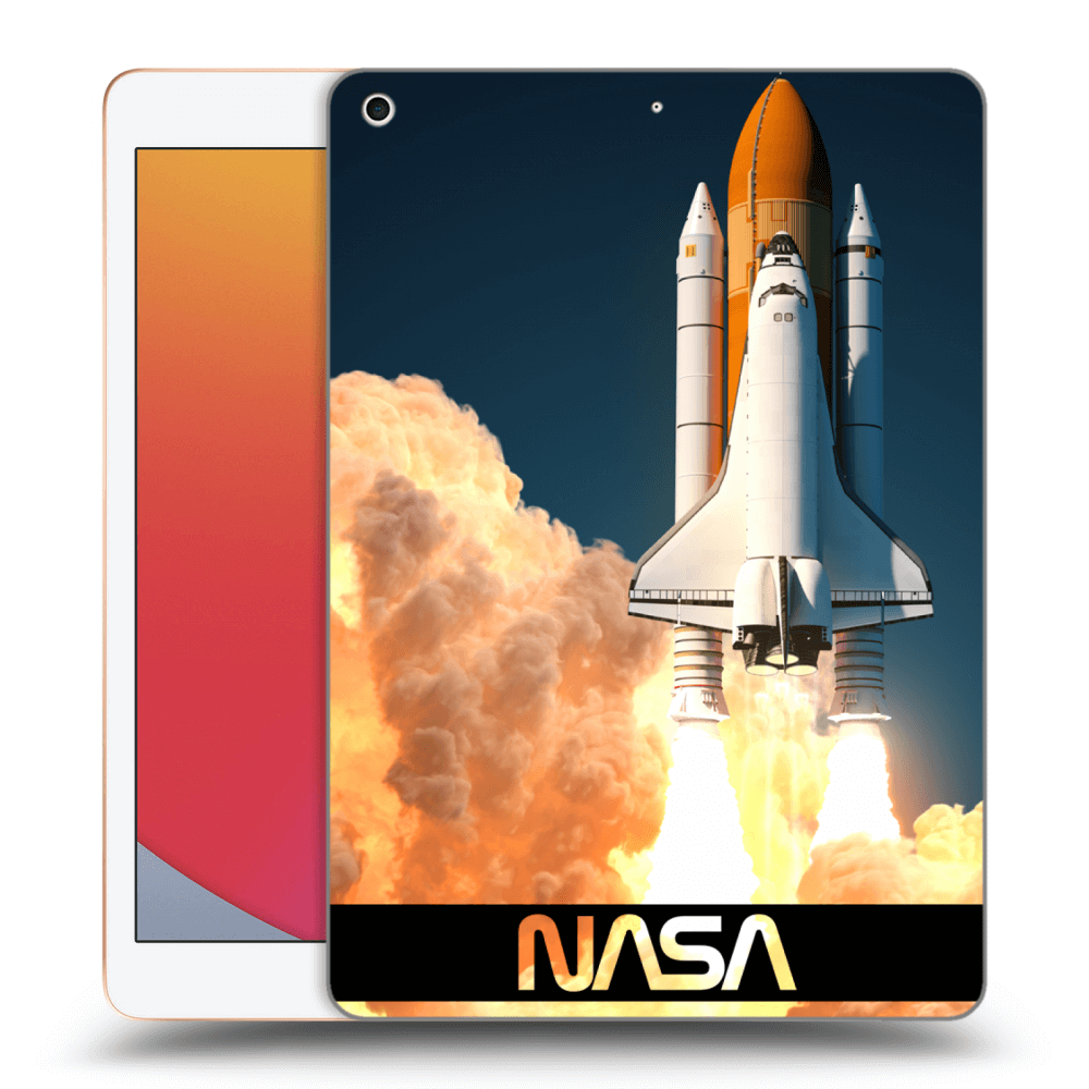 Picasee silikonski prozorni ovitek za Apple iPad 10.2" 2020 (8. gen) - Space Shuttle