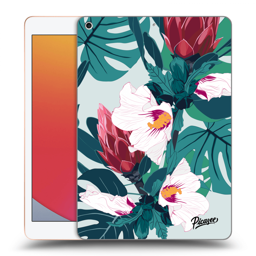 Picasee silikonski prozorni ovitek za Apple iPad 10.2" 2020 (8. gen) - Rhododendron