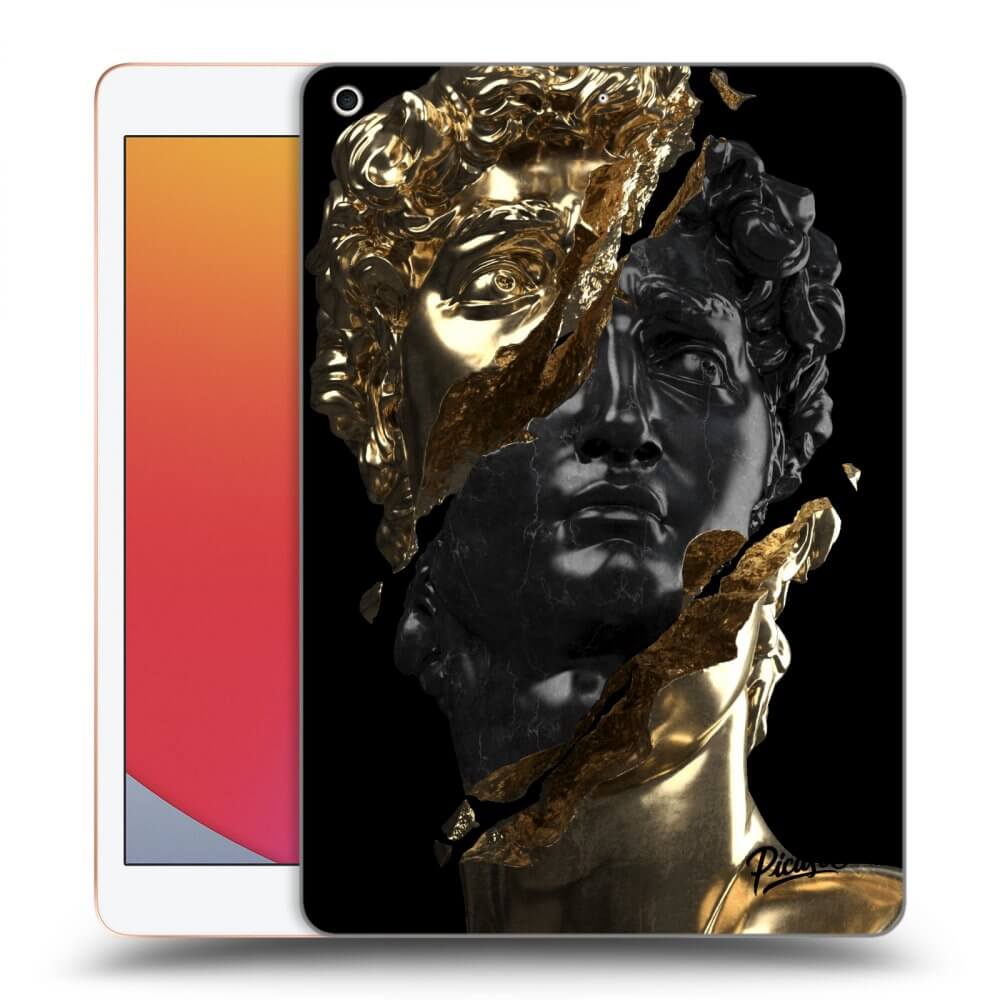 Picasee silikonski črni ovitek za Apple iPad 10.2" 2020 (8. gen) - Gold - Black