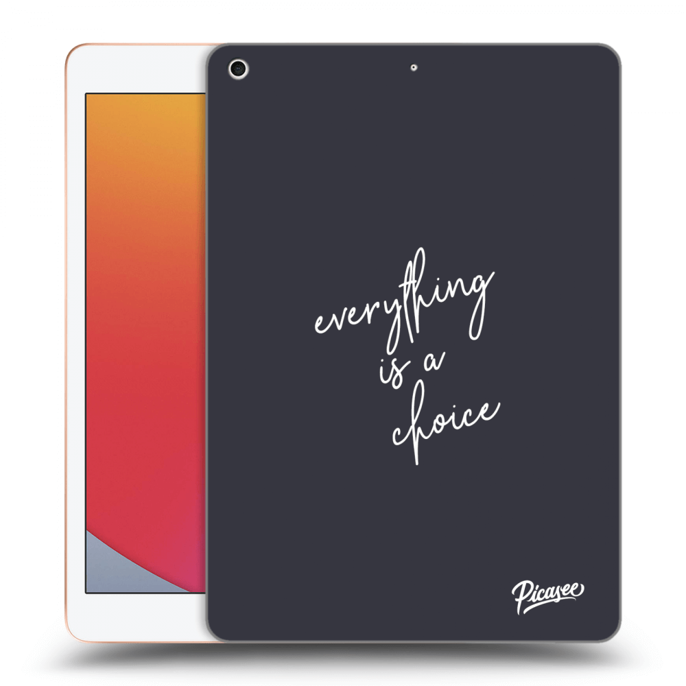 Picasee silikonski črni ovitek za Apple iPad 10.2" 2020 (8. gen) - Everything is a choice