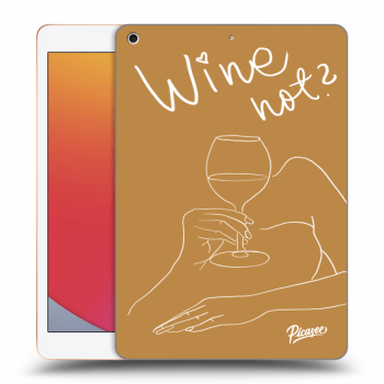 Picasee silikonski prozorni ovitek za Apple iPad 10.2" 2020 (8. gen) - Wine not