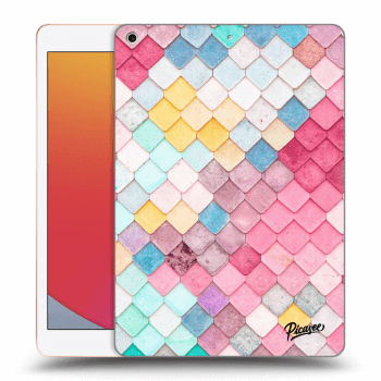 Picasee silikonski črni ovitek za Apple iPad 10.2" 2020 (8. gen) - Colorful roof