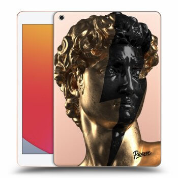 Picasee silikonski prozorni ovitek za Apple iPad 10.2" 2020 (8. gen) - Wildfire - Gold