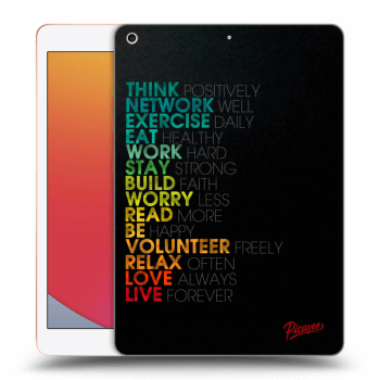 Picasee silikonski prozorni ovitek za Apple iPad 10.2" 2020 (8. gen) - Motto life