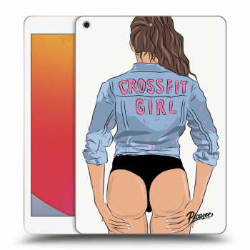 Picasee silikonski črni ovitek za Apple iPad 10.2" 2020 (8. gen) - Crossfit girl - nickynellow