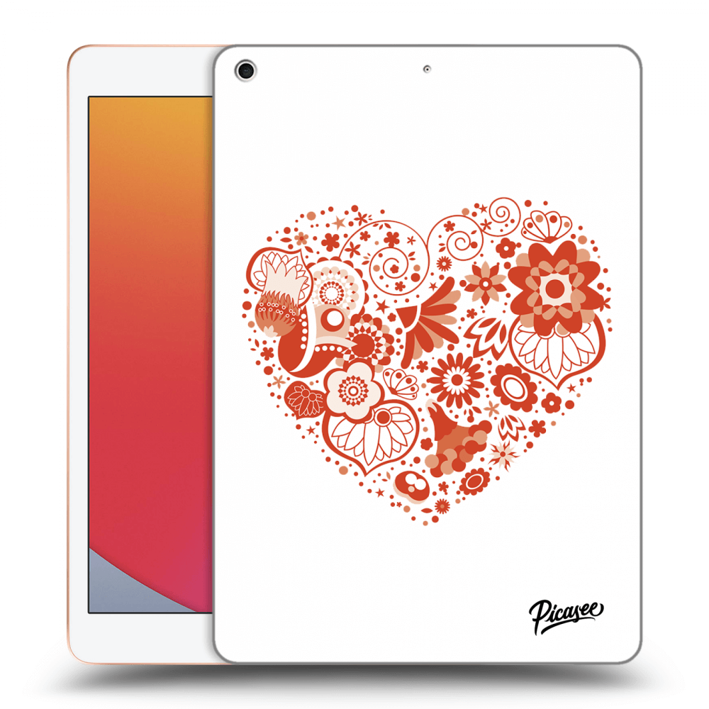 Picasee silikonski črni ovitek za Apple iPad 10.2" 2020 (8. gen) - Big heart