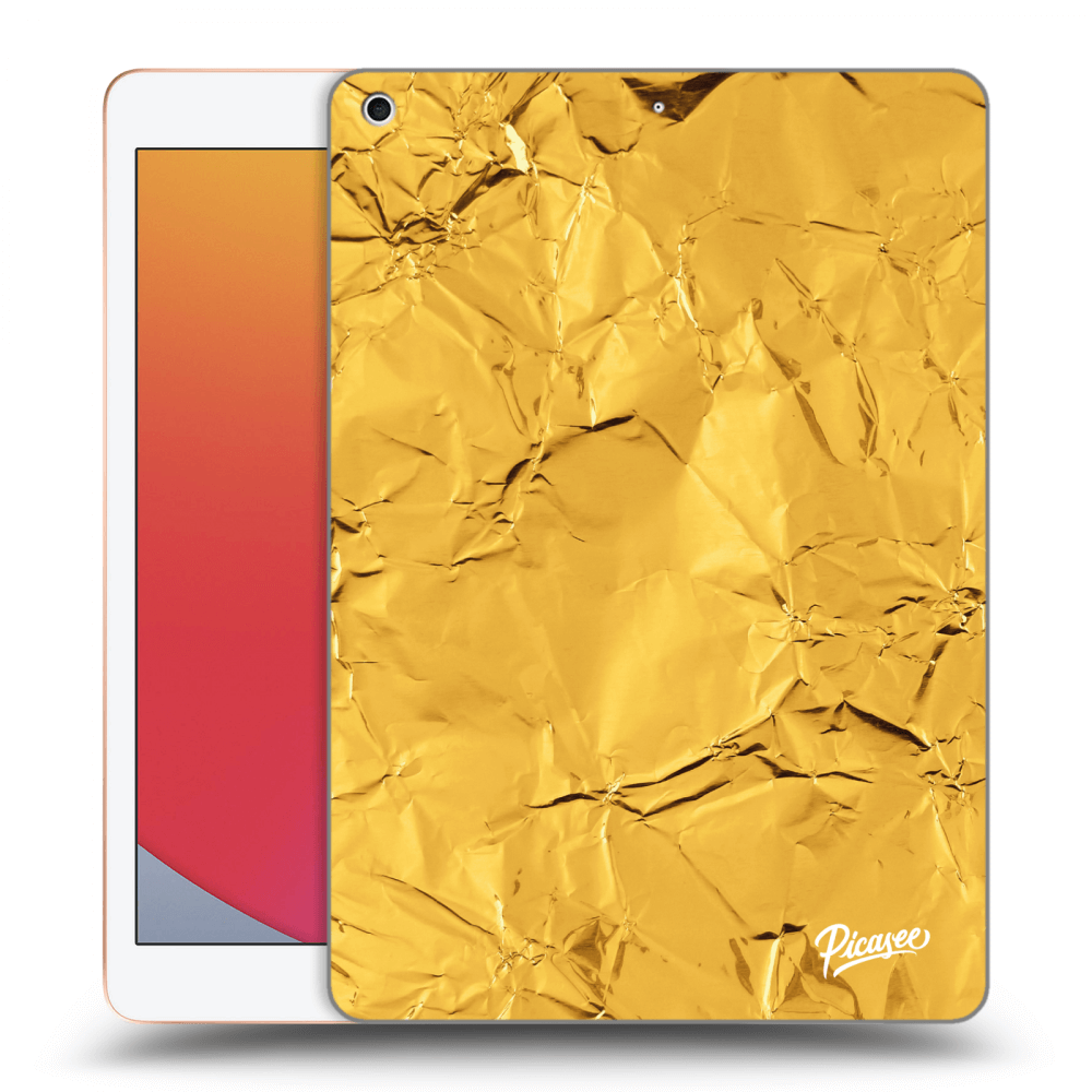 Picasee silikonski prozorni ovitek za Apple iPad 10.2" 2020 (8. gen) - Gold