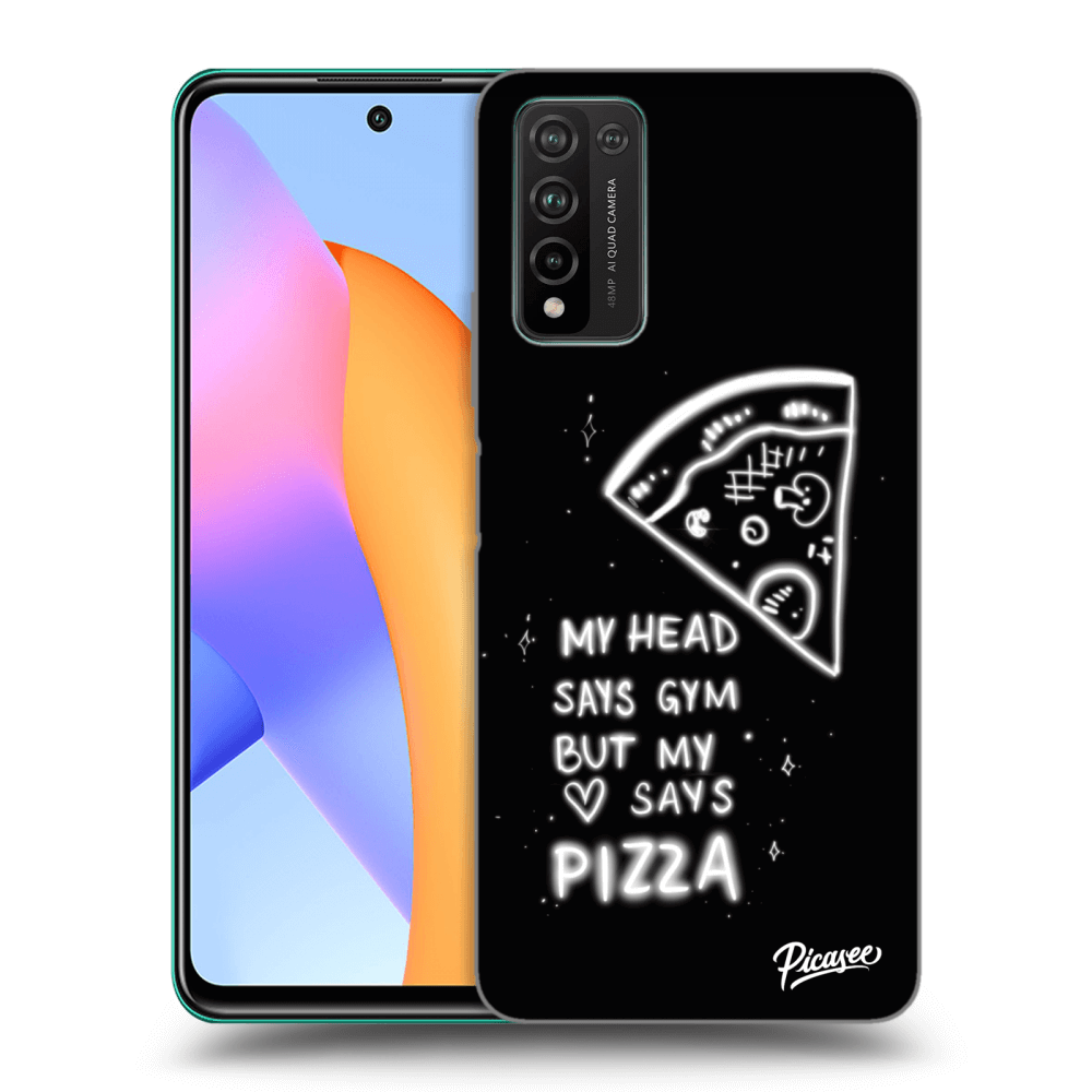 Picasee silikonski prozorni ovitek za Honor 10X Lite - Pizza