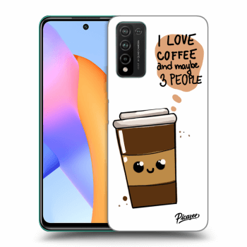 Picasee silikonski prozorni ovitek za Honor 10X Lite - Cute coffee