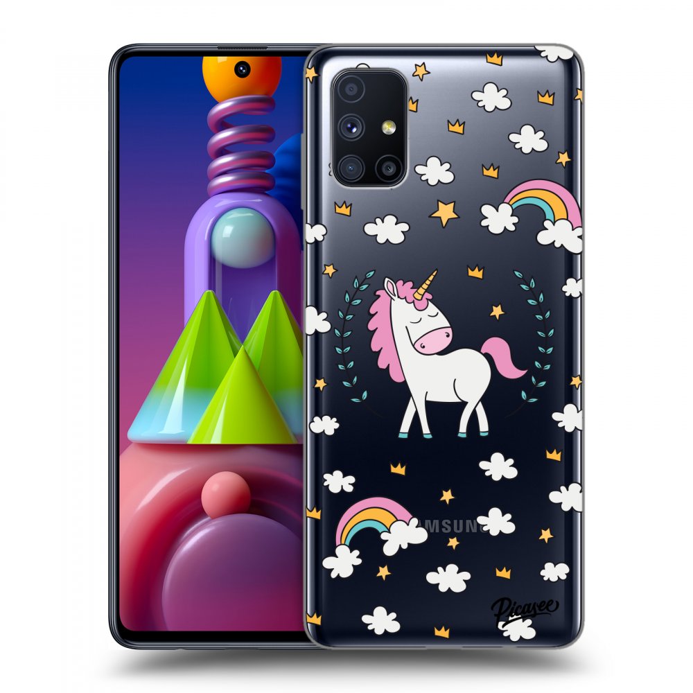 Picasee silikonski prozorni ovitek za Samsung Galaxy M51 M515F - Unicorn star heaven