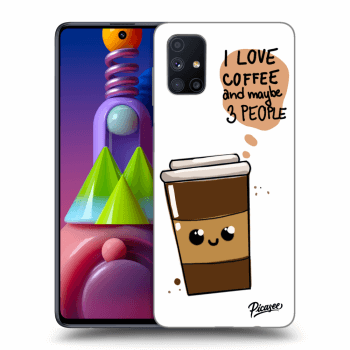 Picasee silikonski prozorni ovitek za Samsung Galaxy M51 M515F - Cute coffee