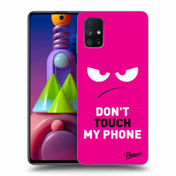 Ovitek za Samsung Galaxy M51 M515F - Angry Eyes - Pink