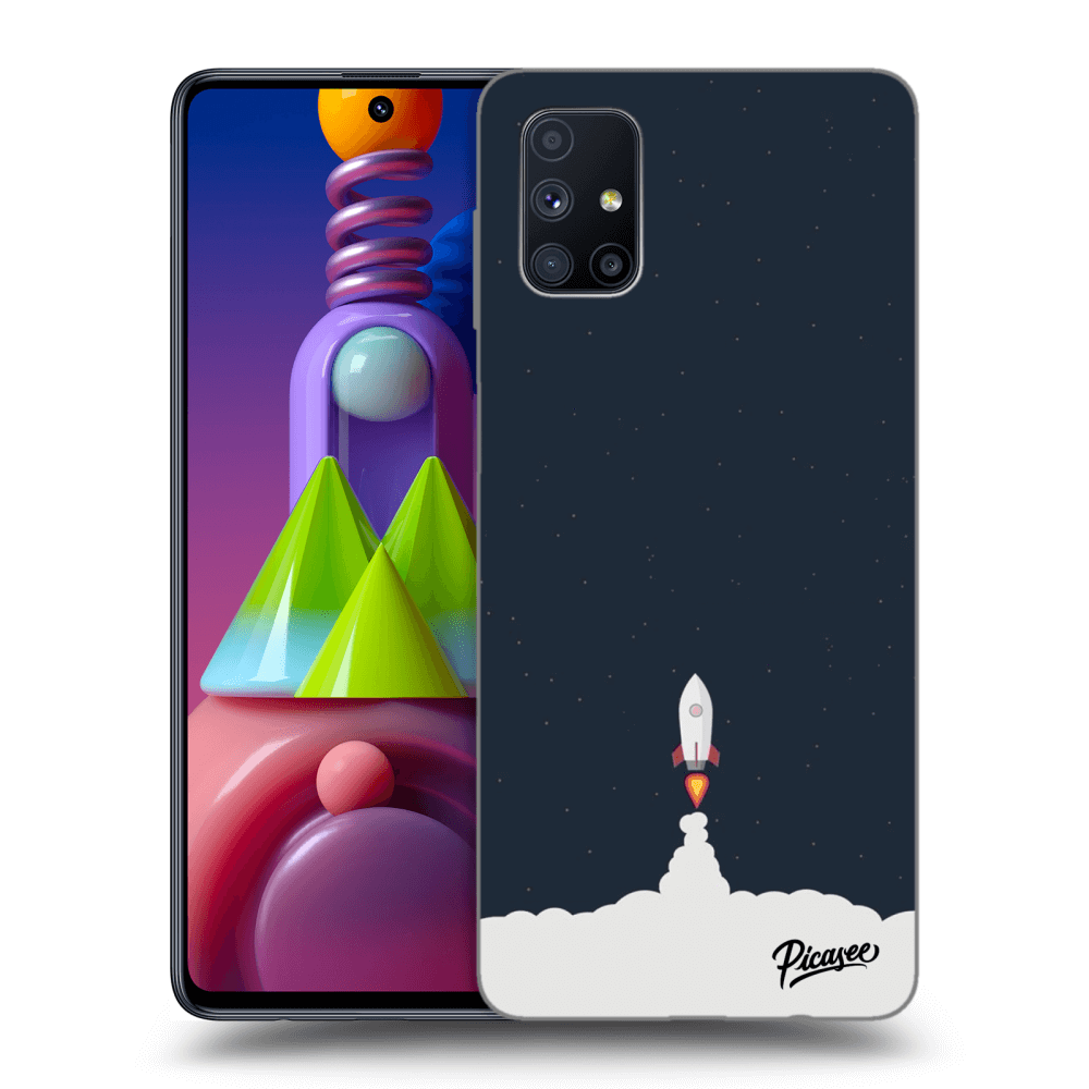 Picasee silikonski črni ovitek za Samsung Galaxy M51 M515F - Astronaut 2