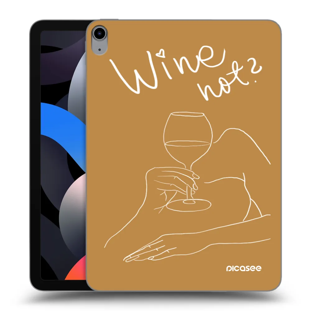 Picasee silikonski prozorni ovitek za Apple iPad Air 4 10.9" 2020 - Wine not