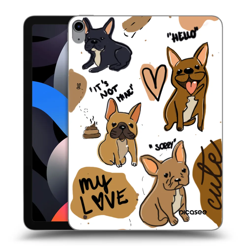 Picasee silikonski prozorni ovitek za Apple iPad Air 4 10.9" 2020 - Frenchies