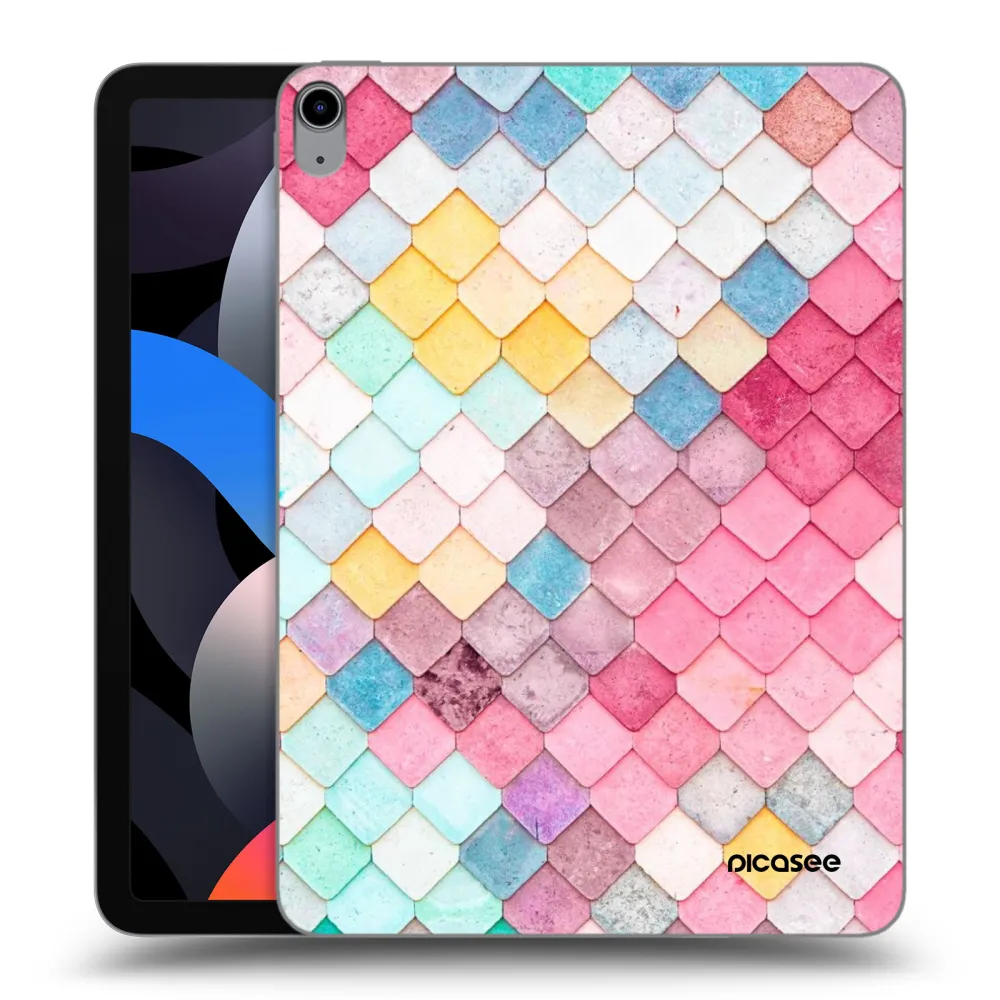 Picasee silikonski prozorni ovitek za Apple iPad Air 4 10.9" 2020 - Colorful roof