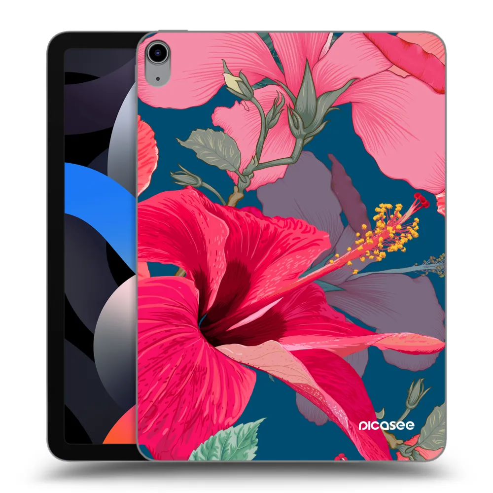 Picasee silikonski prozorni ovitek za Apple iPad Air 4 10.9" 2020 - Hibiscus