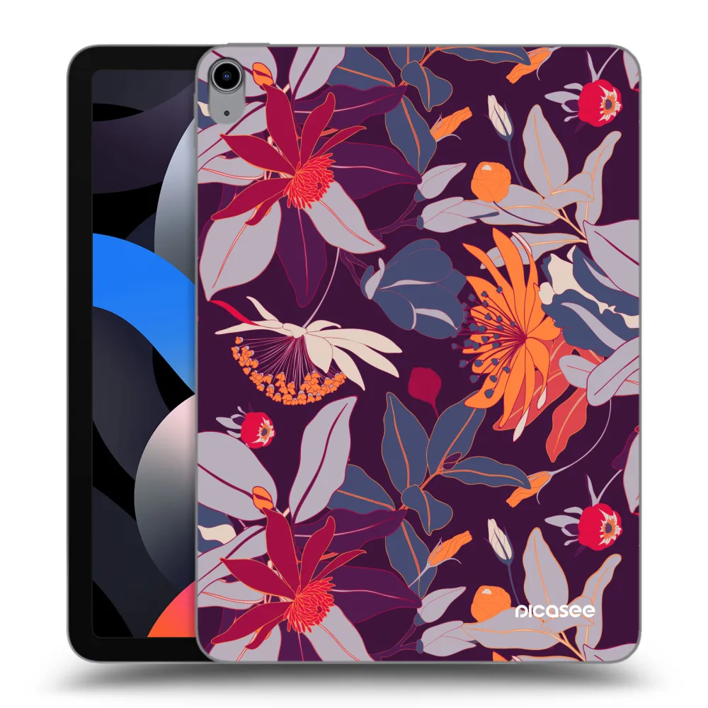 Picasee silikonski prozorni ovitek za Apple iPad Air 4 10.9" 2020 - Purple Leaf