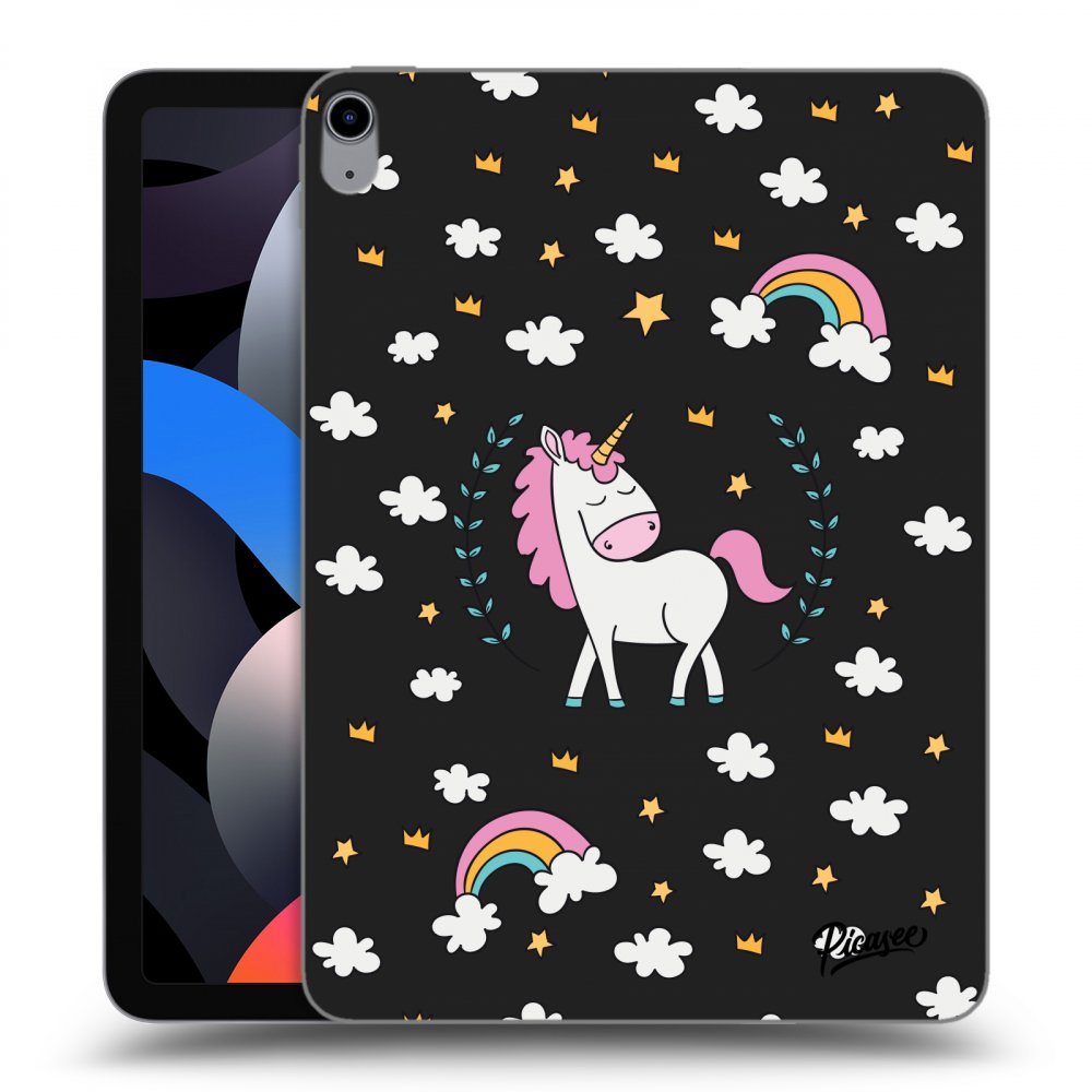 Picasee silikonski črni ovitek za Apple iPad Air 4 10.9" 2020 - Unicorn star heaven