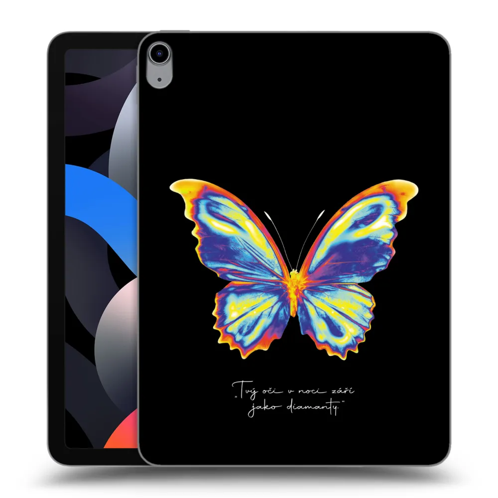 Picasee silikonski prozorni ovitek za Apple iPad Air 4 10.9" 2020 - Diamanty Black
