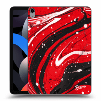 Picasee silikonski prozorni ovitek za Apple iPad Air 4 10.9" 2020 - Red black