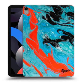 Picasee silikonski prozorni ovitek za Apple iPad Air 4 10.9" 2020 - Blue Magma