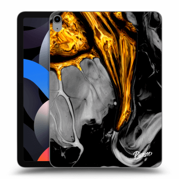 Picasee silikonski prozorni ovitek za Apple iPad Air 4 10.9" 2020 - Black Gold