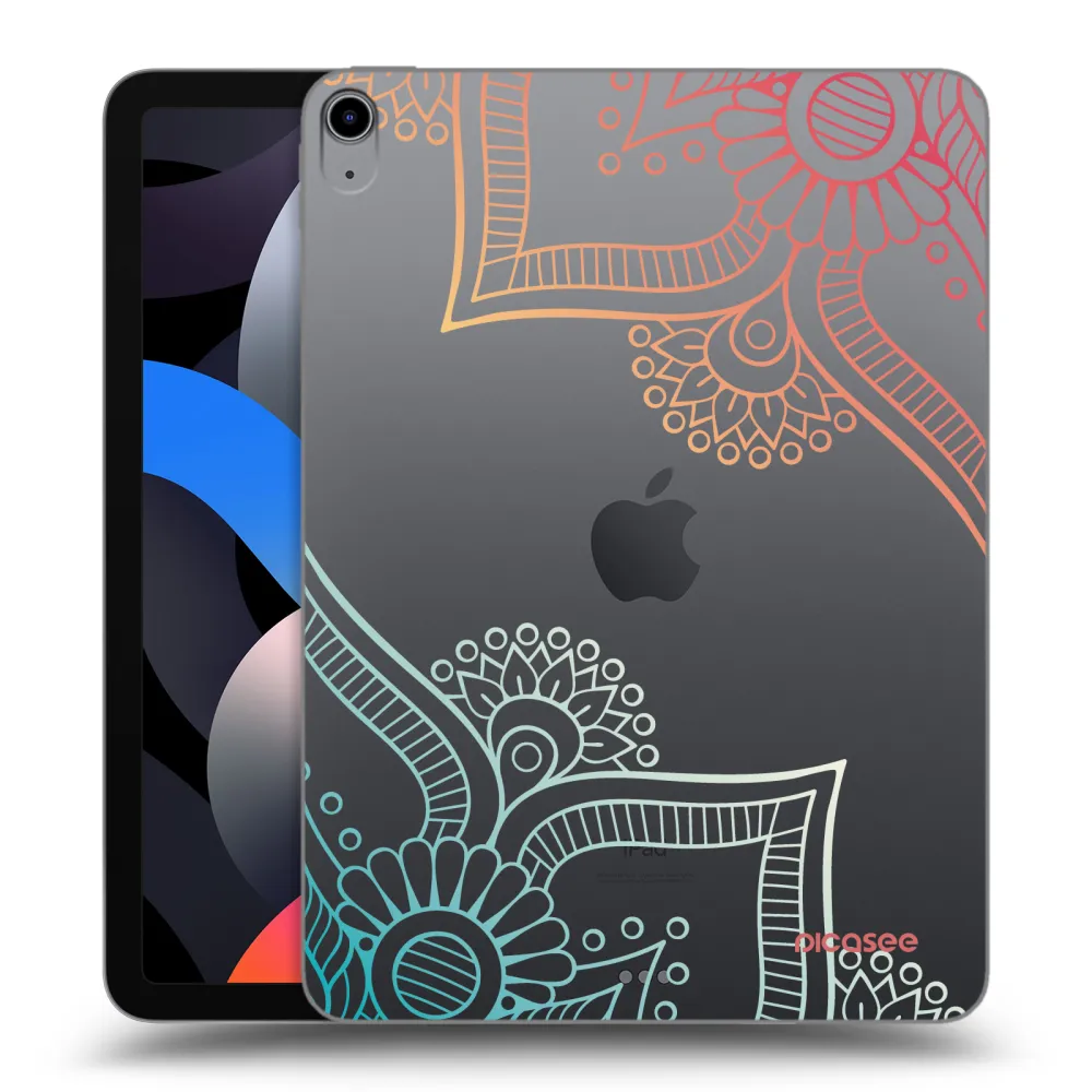 Picasee silikonski prozorni ovitek za Apple iPad Air 4 10.9" 2020 - Flowers pattern
