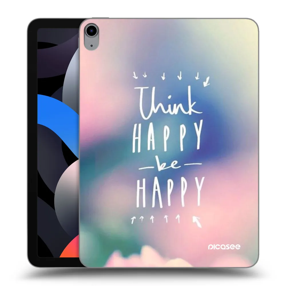 Picasee silikonski prozorni ovitek za Apple iPad Air 4 10.9" 2020 - Think happy be happy