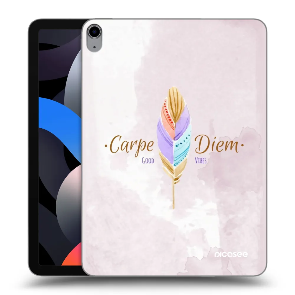 Picasee silikonski prozorni ovitek za Apple iPad Air 4 10.9" 2020 - Carpe Diem