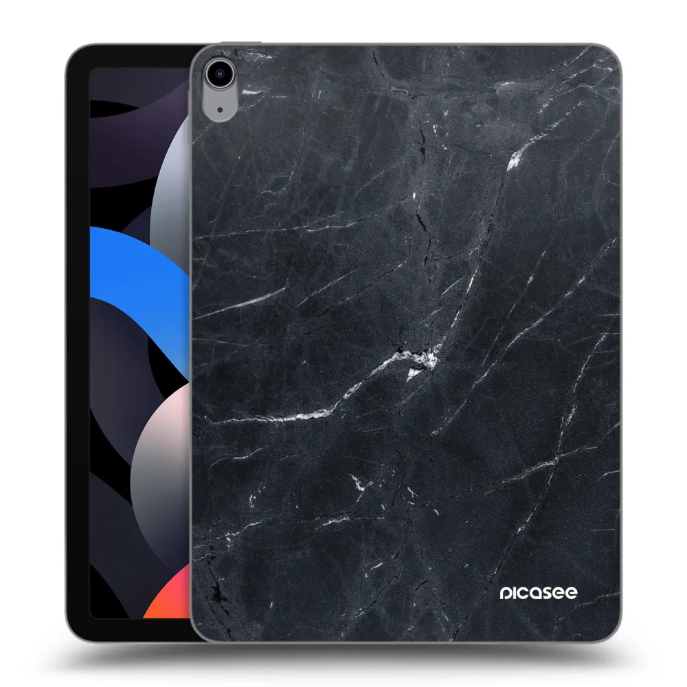 Picasee silikonski prozorni ovitek za Apple iPad Air 4 10.9" 2020 - Black marble