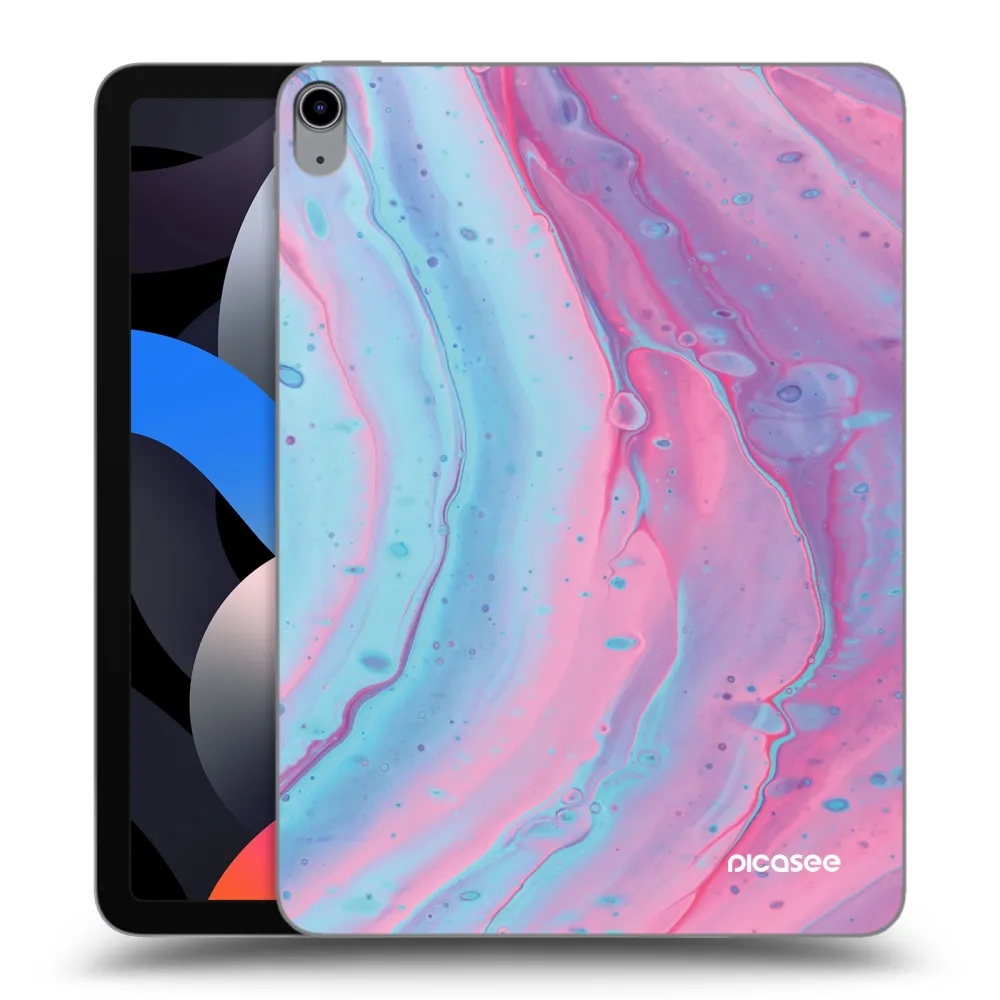 Picasee silikonski prozorni ovitek za Apple iPad Air 4 10.9" 2020 - Pink liquid