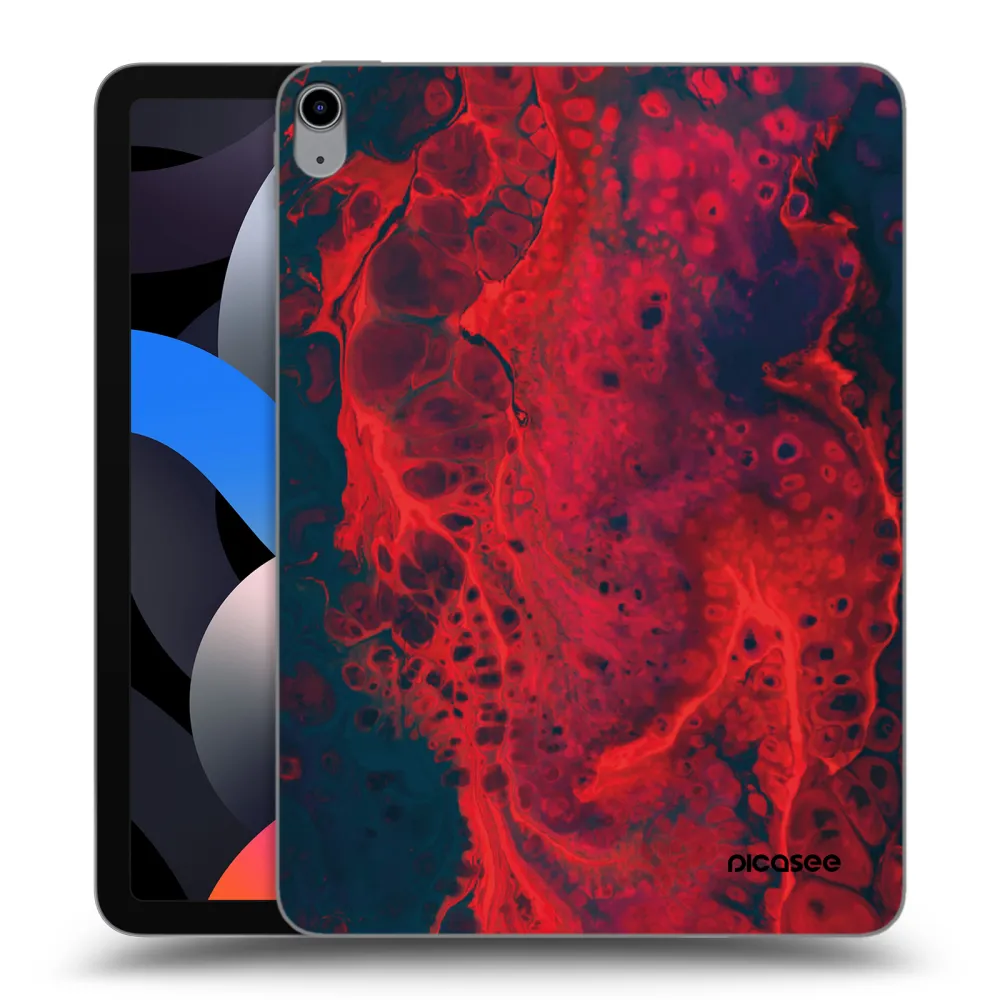 Picasee silikonski prozorni ovitek za Apple iPad Air 4 10.9" 2020 - Organic red