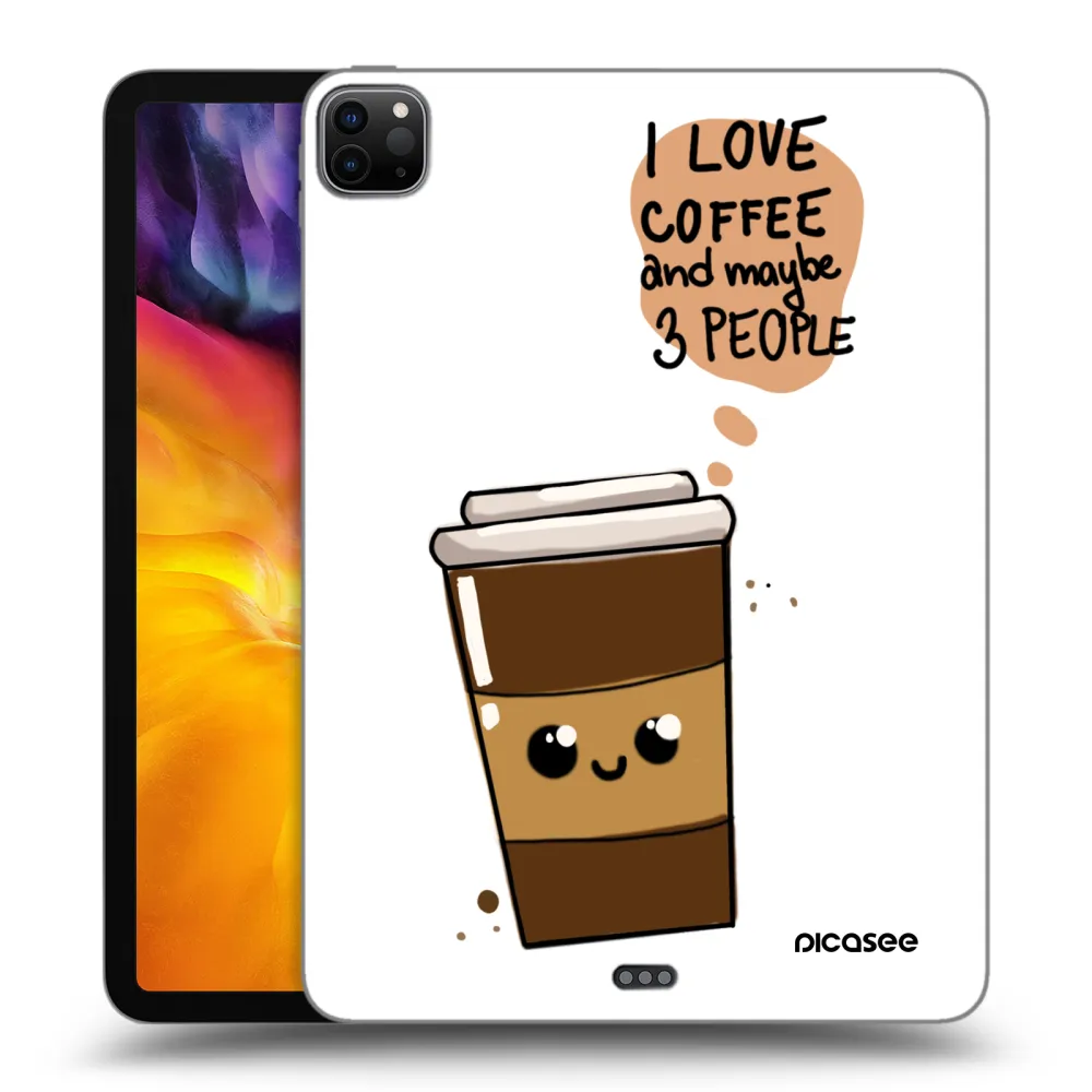 Picasee silikonski črni ovitek za Apple iPad Pro 11" 2020 (2.gen) - Cute coffee