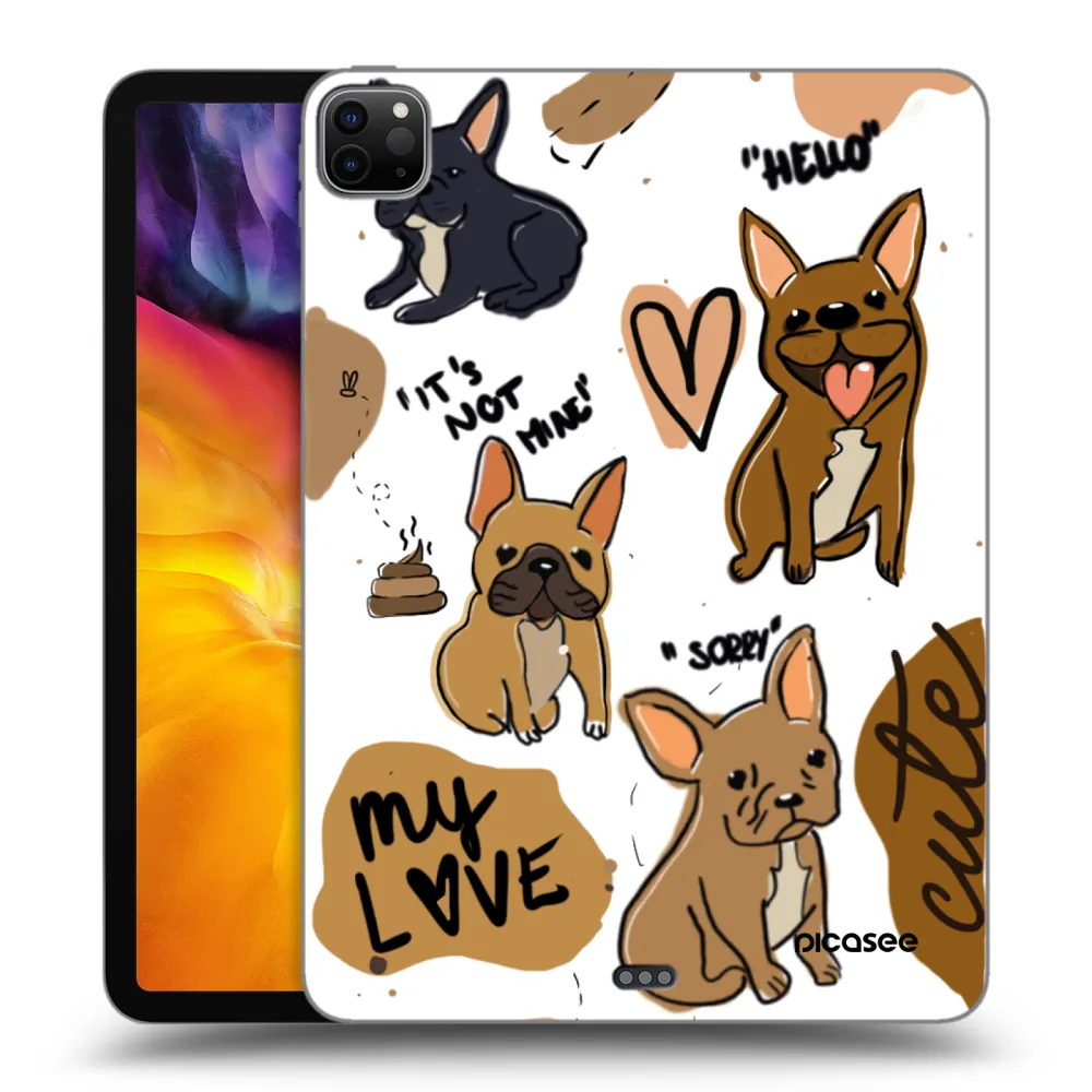 Picasee silikonski črni ovitek za Apple iPad Pro 11" 2020 (2.gen) - Frenchies