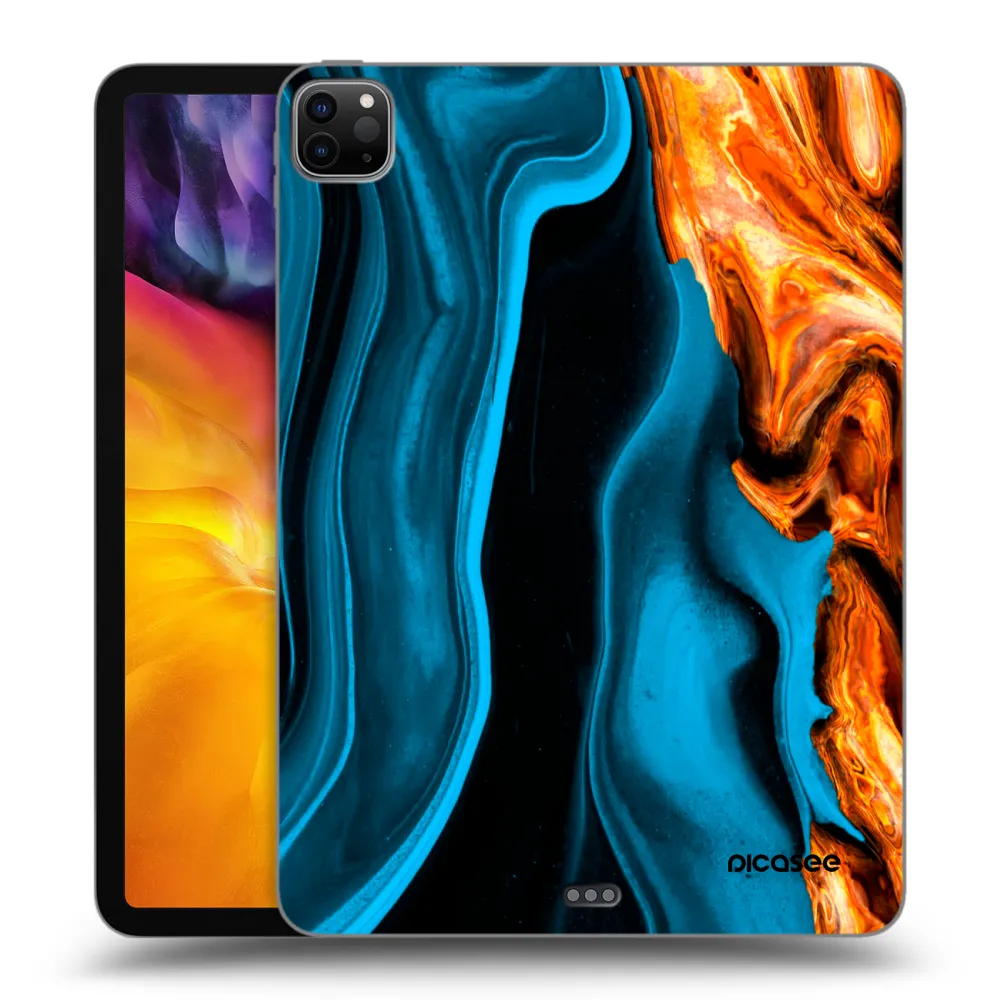 Picasee silikonski črni ovitek za Apple iPad Pro 11" 2020 (2.gen) - Gold blue