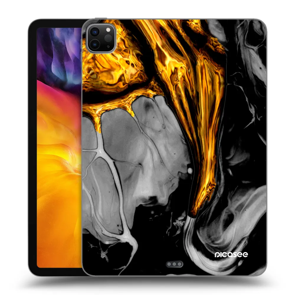 Picasee silikonski črni ovitek za Apple iPad Pro 11" 2020 (2.gen) - Black Gold
