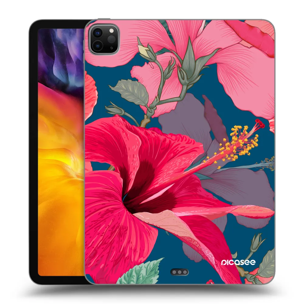 Picasee silikonski črni ovitek za Apple iPad Pro 11" 2020 (2.gen) - Hibiscus