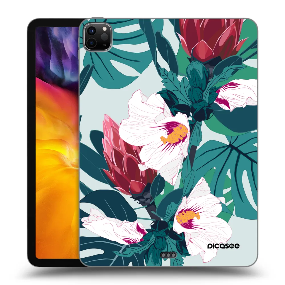 Picasee silikonski črni ovitek za Apple iPad Pro 11" 2020 (2.gen) - Rhododendron