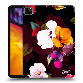 Picasee silikonski črni ovitek za Apple iPad Pro 11" 2020 (2.gen) - Flowers and Berries