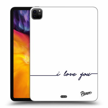 Picasee silikonski črni ovitek za Apple iPad Pro 11" 2020 (2.gen) - I love you