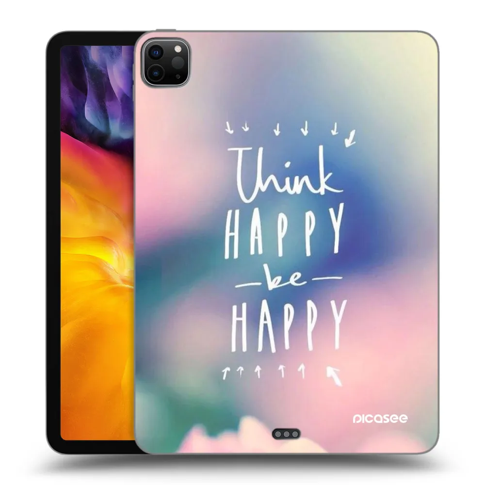 Picasee silikonski črni ovitek za Apple iPad Pro 11" 2020 (2.gen) - Think happy be happy