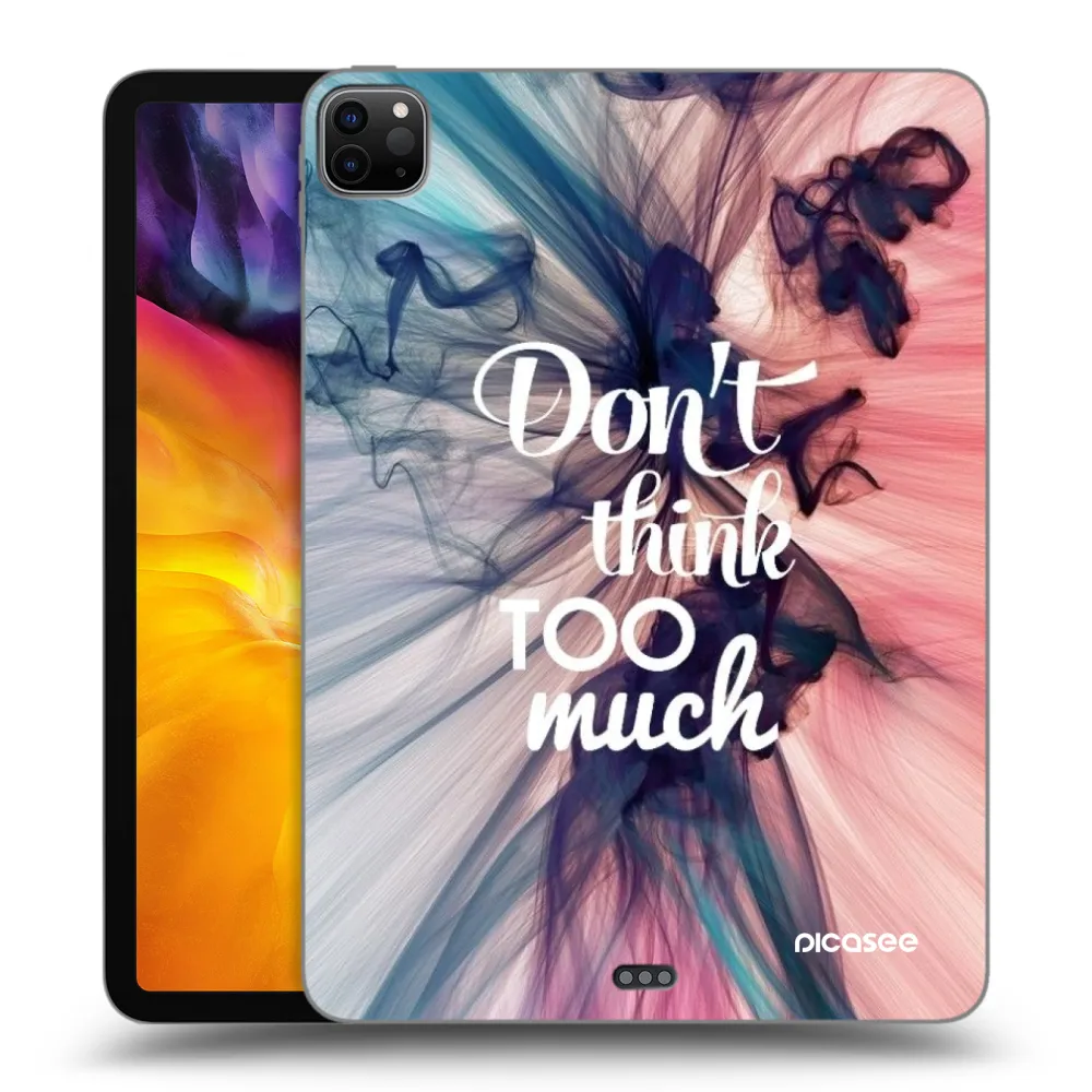 Picasee silikonski črni ovitek za Apple iPad Pro 11" 2020 (2.gen) - Don't think TOO much