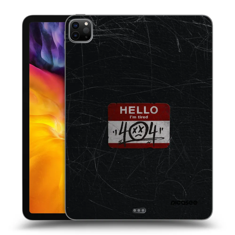 Picasee silikonski črni ovitek za Apple iPad Pro 11" 2020 (2.gen) - HELLO 404