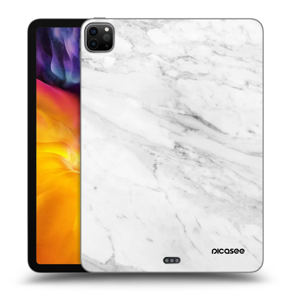 Picasee silikonski črni ovitek za Apple iPad Pro 11" 2020 (2.gen) - White marble