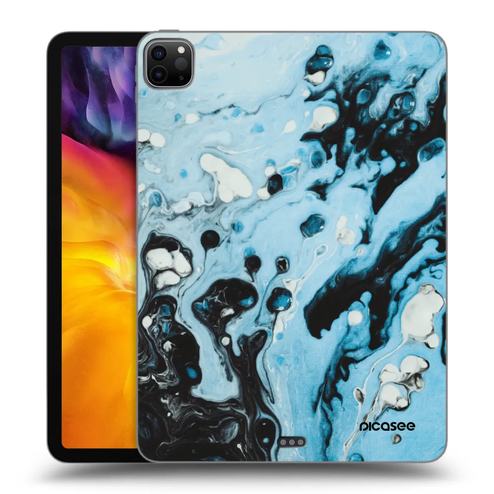 Picasee silikonski črni ovitek za Apple iPad Pro 11" 2020 (2.gen) - Organic blue