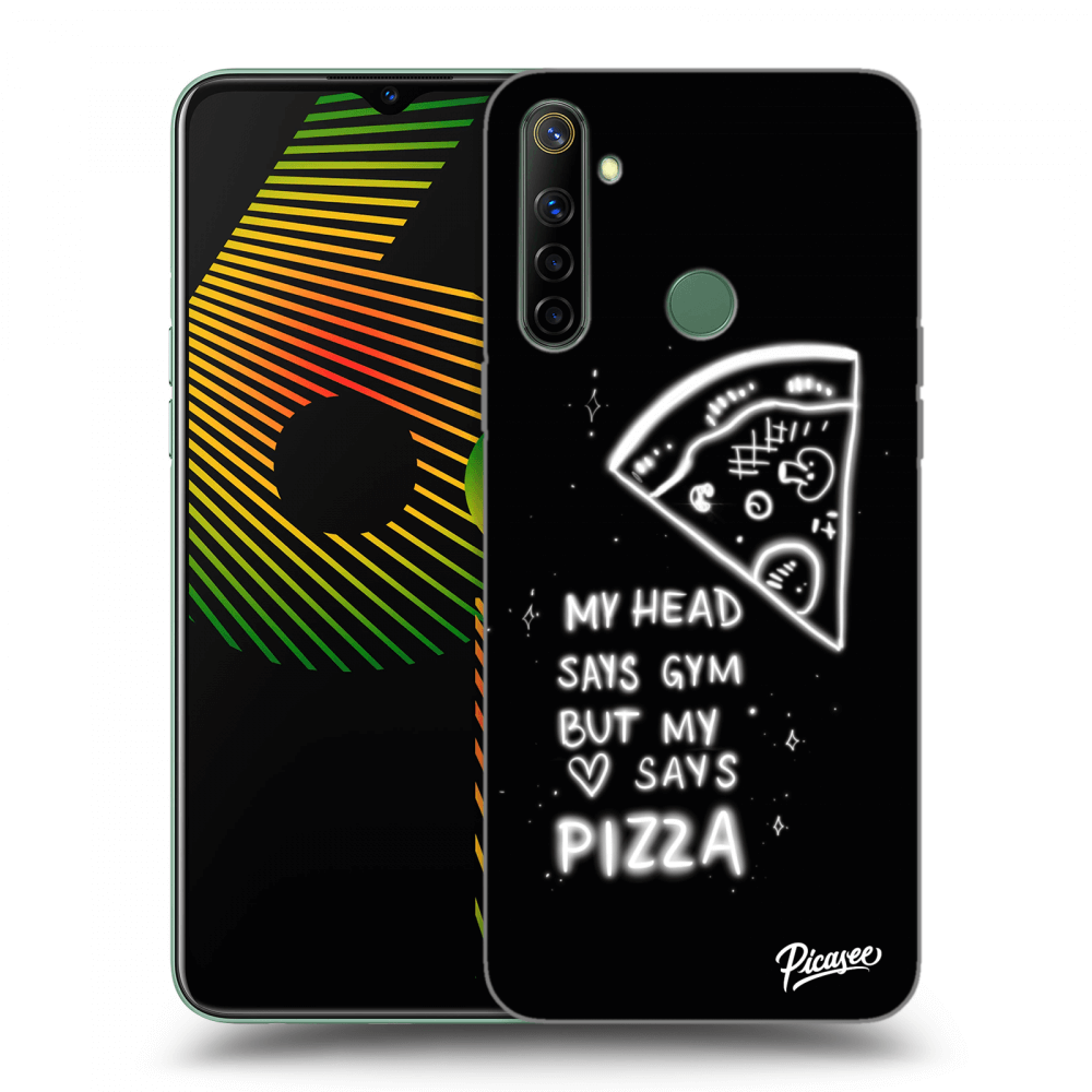 Picasee silikonski prozorni ovitek za Realme 6i - Pizza