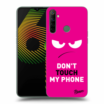 Ovitek za Realme 6i - Angry Eyes - Pink