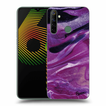 Ovitek za Realme 6i - Purple glitter